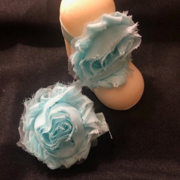 Hand Crafted Other - Mint Shabby Barefoot Sandals  Handmade BS448  NWT Boutique